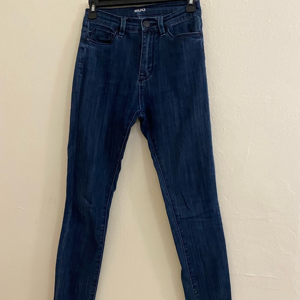 BDG Dark Wash High Waisted Skinny Jeans